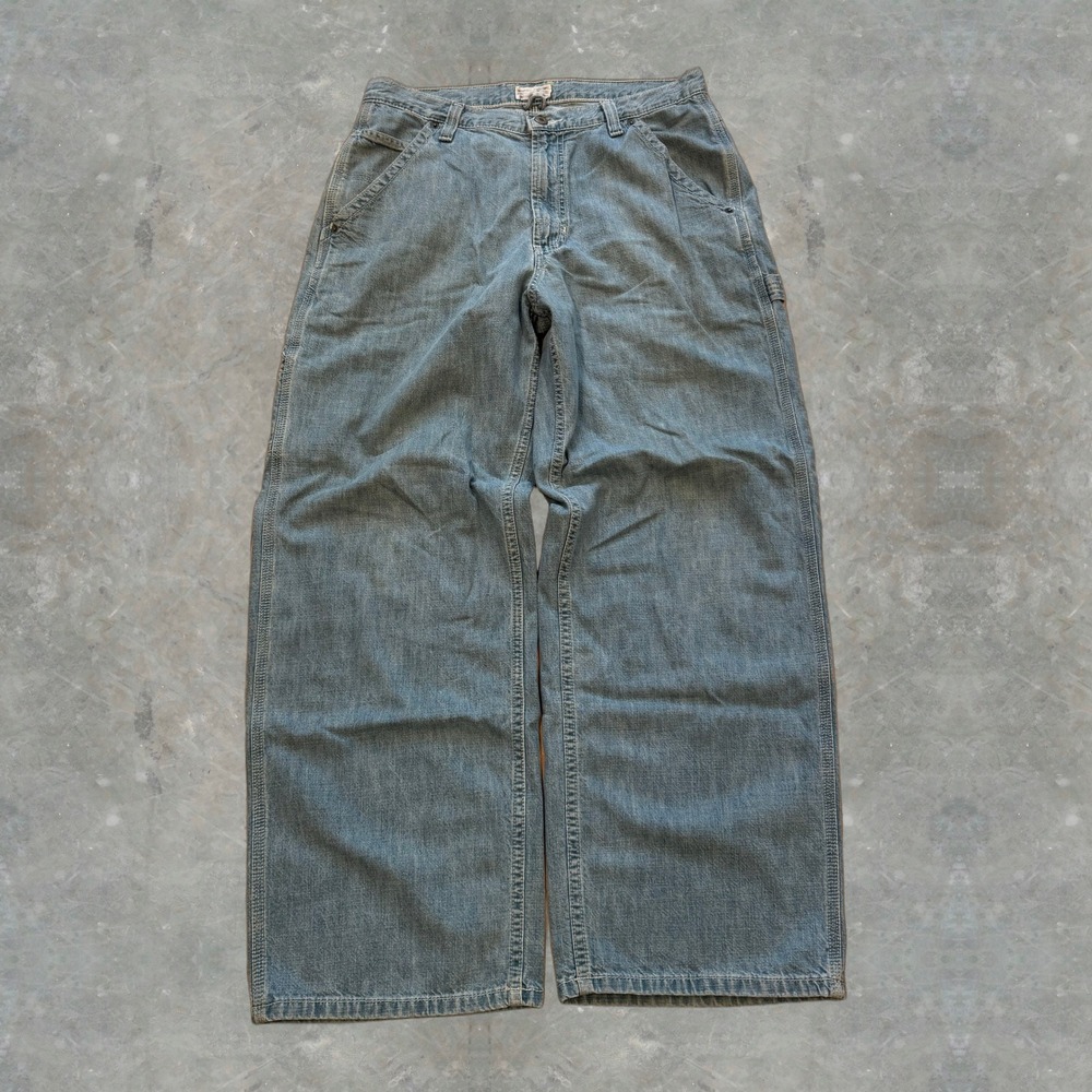 Vintage Y2K Mens 34W American Eagle Wide Leg Denim Jeans